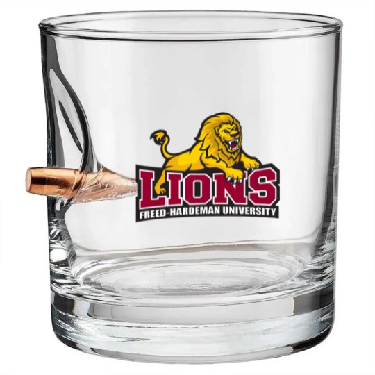 Discover College Of Freed–Hardeman Lions Team Bullet Whiskey Glasses