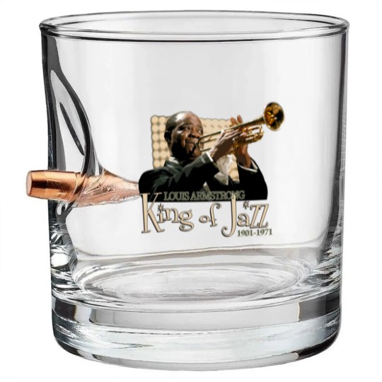 Discover Louis Armstrong, King of Jazz - Louis Armstrong - Bullet Whiskey Glasses
