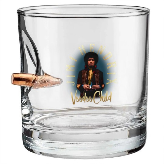 Discover Jimi Hendrix Gold Voodoo Child Bullet Whiskey Glasses