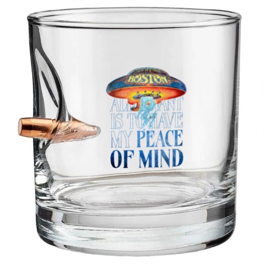 Discover Boston Unisex Bullet Whiskey Glasses: Peace Of Mind