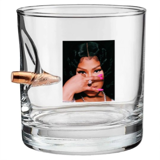 Discover the Nicki Minaj Graphic Unisex Bullet Whiskey Glasses, Bullet Whiskey Glasses