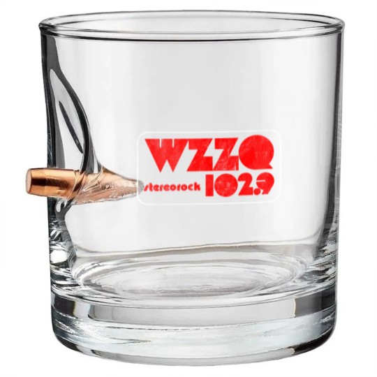 Discover WZZQ Stereorock Jackson, Mississippi / Defunct 80s Radio Station Logo - Radio Station - Bullet Whiskey Glasses