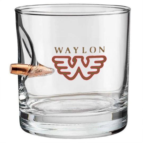 Discover Waylons Jennings Flying W Bullet Whiskey Glasses