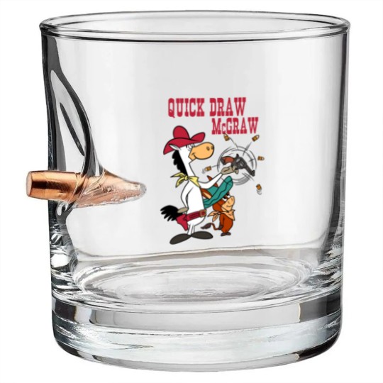 Discover Quick Draw mcgraw - Quick Draw Mcgraw - Bullet Whiskey Glasses
