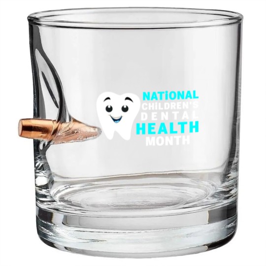 Discover Dental Health - National Children's Dental Health Month Bullet Whiskey Glasses