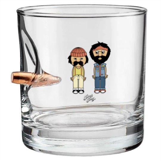 Discover cheech chong toon style full bodies with classic logo t Bullet Whiskey Glasses