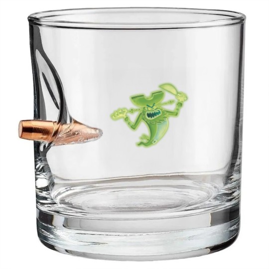 Discover Spongebobb Squarepants Neon Glowing Flying Dutchman Bullet Whiskey Glasses