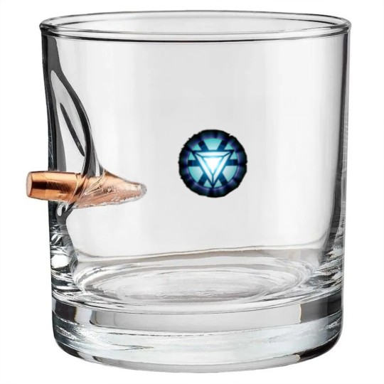 Discover Tony Stark Arc Reactor Bullet Whiskey Glasses