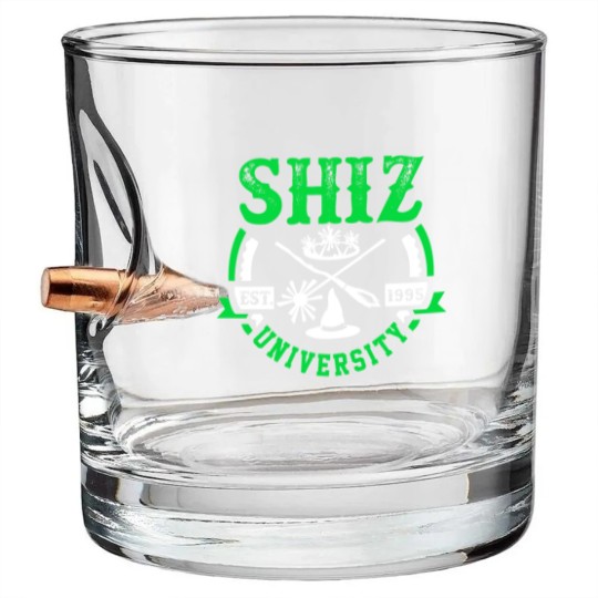 Discover Shiz University Bullet Whiskey Glasses