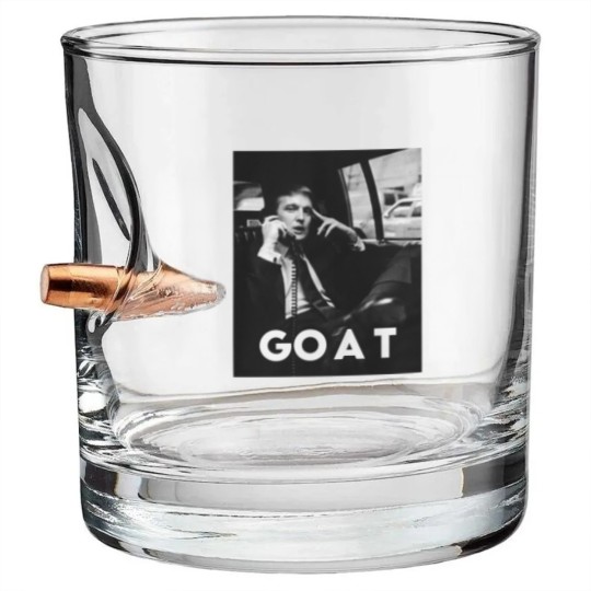 Discover Trump Bullet Whiskey Glasses, Trump GOAT Greatest Of All Time, Donald Trump Bullet Whiskey Glasses