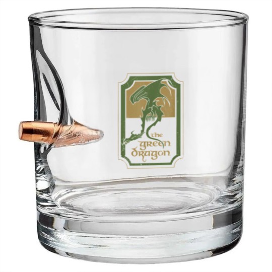 Discover Lord Rings Green Dragon Tavern Bullet Whiskey Glasses