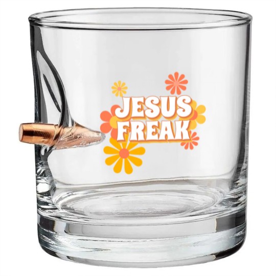 Discover Retro Jesus freak hippie flowers-vintage Jesus Bullet Whiskey Glasses