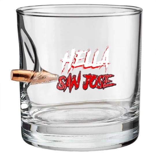 Discover San Jose Bullet Whiskey Glasses, San Jose Shark City, 408 SJ, San Jose Shark Bullet Whiskey Glasses