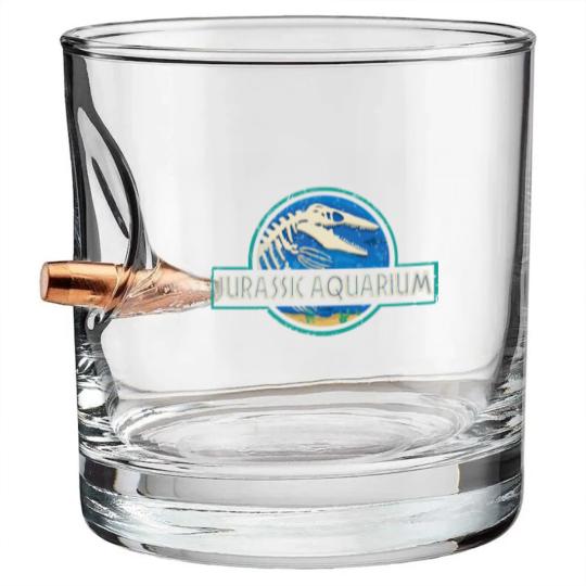 Discover Jurassic Aquarium Bullet Whiskey Glasses