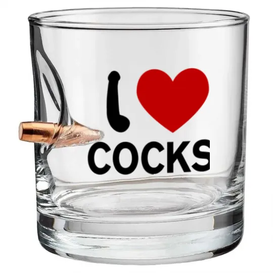 Discover I Love Cocks Bullet Whiskey Glasses