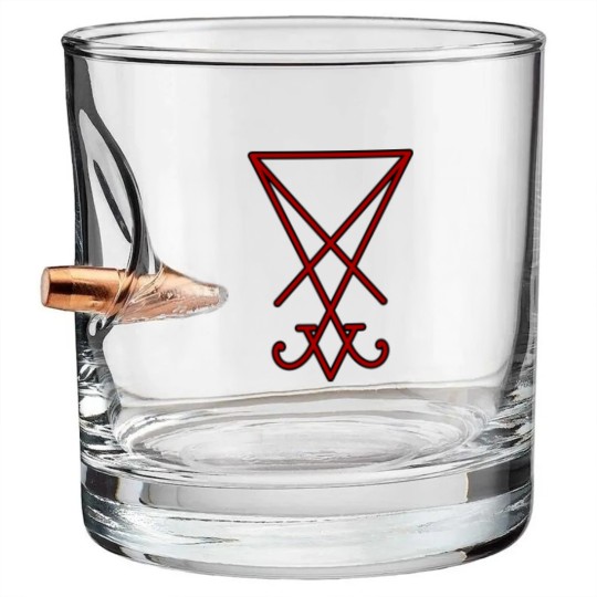 Discover Seal of Lucifer - Red Bullet Whiskey Glasses