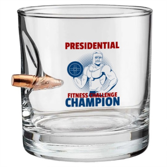 Discover Presidential Fitness Challenge Champ - Roosevelt Bullet Whiskey Glasses