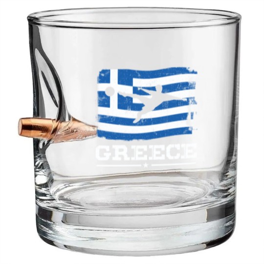 Discover Football - Greece football club Bullet Whiskey Glasses