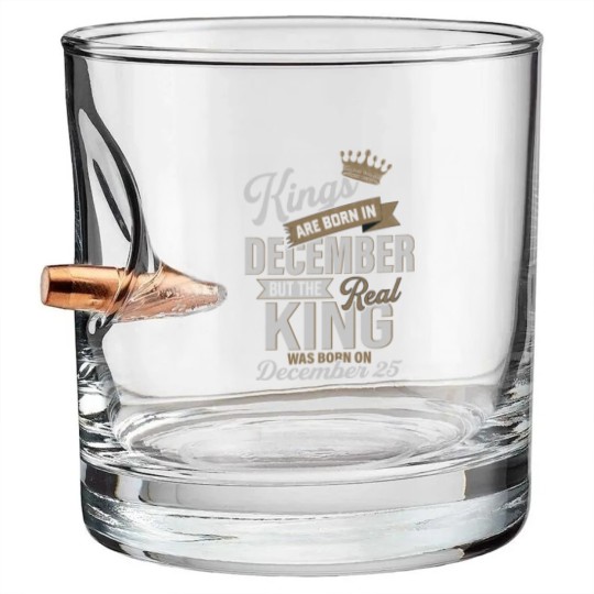 Discover Religious December Birthday Bullet Whiskey Glasses