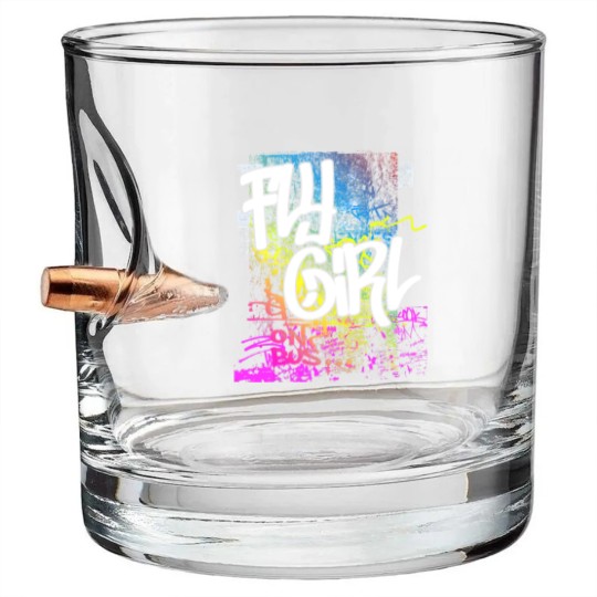 Discover Fly Girl 80s 90s Rap Old School Hip Hop Graffiti Bullet Whiskey Glasses