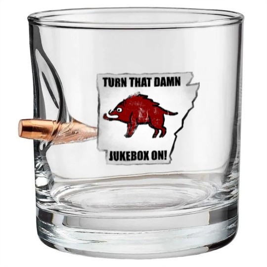 Discover Distressed Turn that Damn Jukebox On Bullet Whiskey Glasses