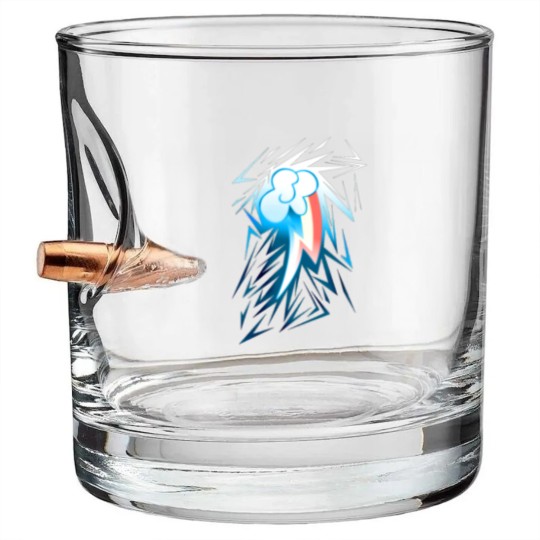 Discover Shards of Rainbow Dash's Cutiemark Bullet Whiskey Glasses