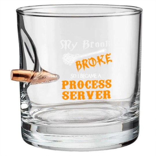 Discover Process Server Bullet Whiskey Glasses