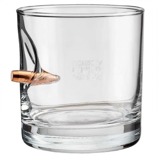Discover Funny Personalized Name Because I'm Kenneth That's Bullet Whiskey Glasses