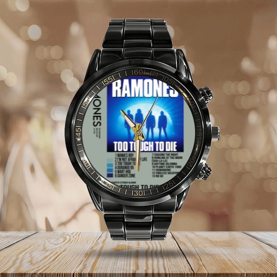Discover Ramones Too Tough to Die Calendar Steel Band Watch