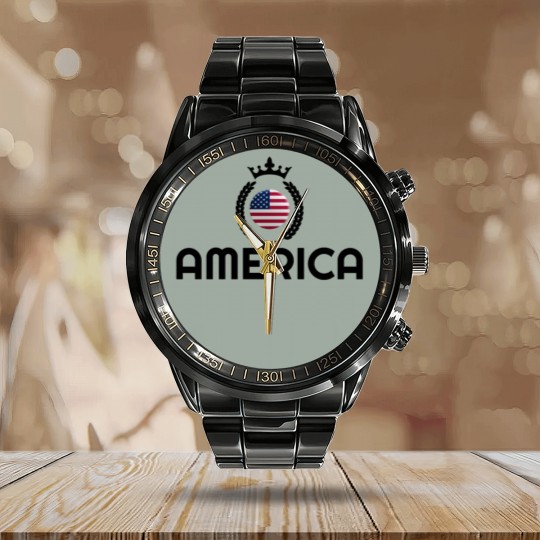 Discover USA, USA Calendar Steel Band Watch, America, USA Calendar Steel Band Watch Calendar Steel Band Watch