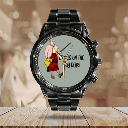 Discover Mrs Doubtfire “Help is on the way dear” Calendar Steel Band Watch
