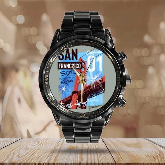 Discover SAN FRANCISCO Calendar Steel Band Watch