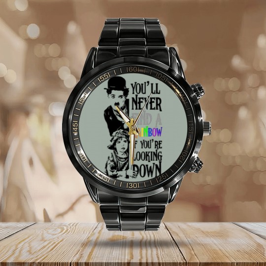 Discover charlie chaplin the cure Calendar Steel Band Watch