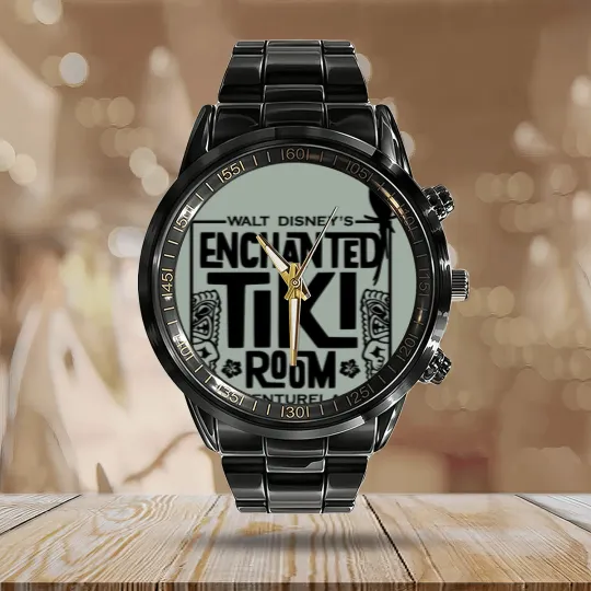 Discover Enchanted tiki room Calendar Steel Band Watch / In the tiki tiki tiki room / all the birds
