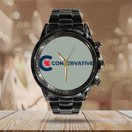 Discover Conservative Party of Canada Calendar Steel Band Watch