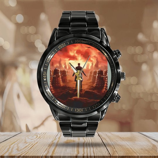 Discover Doctor Who 60th Anniversary Dalek Invasion Calendar Steel Band Watch