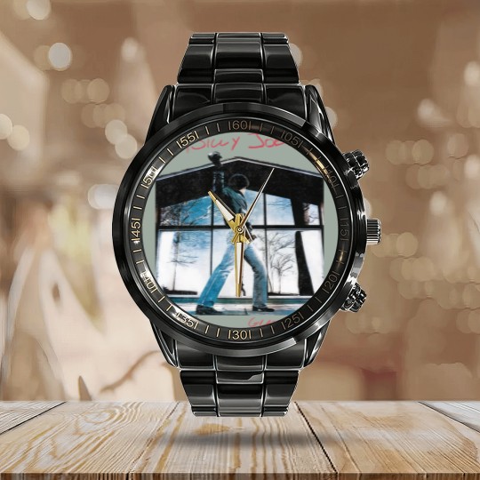 Discover Billy Joel Glass Houses White Calendar Steel Band Watch