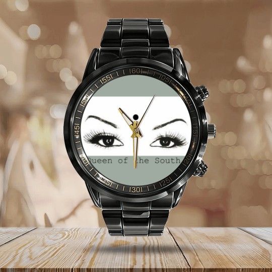 Discover Queen of the South Calendar Steel Band Watch
