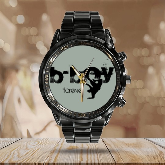 Discover b-boy forever Calendar Steel Band Watch