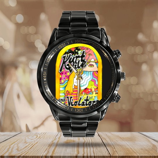 Discover Kurt Vile Calendar Steel Band Watch
