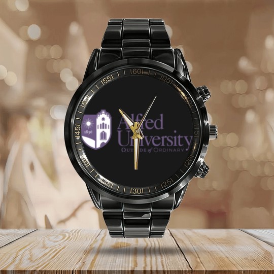 Discover Alfred University Calendar Steel Band Watch