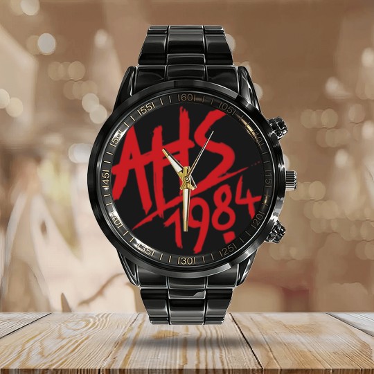 Discover AHS 1984 Logo Calendar Steel Band Watch