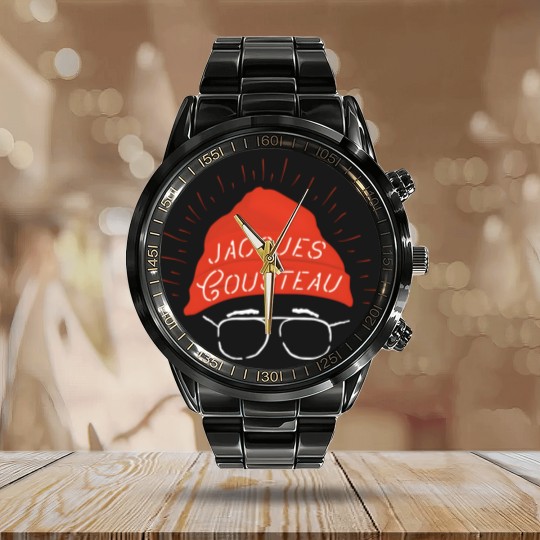 Discover Jacques Cousteau Calendar Steel Band Watch