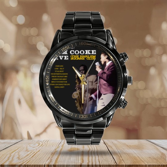 Discover Live at Harlem Square - Sam Cooke Calendar Steel Band Watch