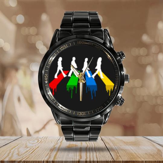 Discover Abbey Road CMYK Street Walk Calendar Steel Band Watch
