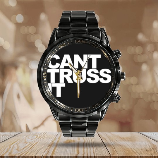 Discover Can’t Truss It Calendar Steel Band Watch