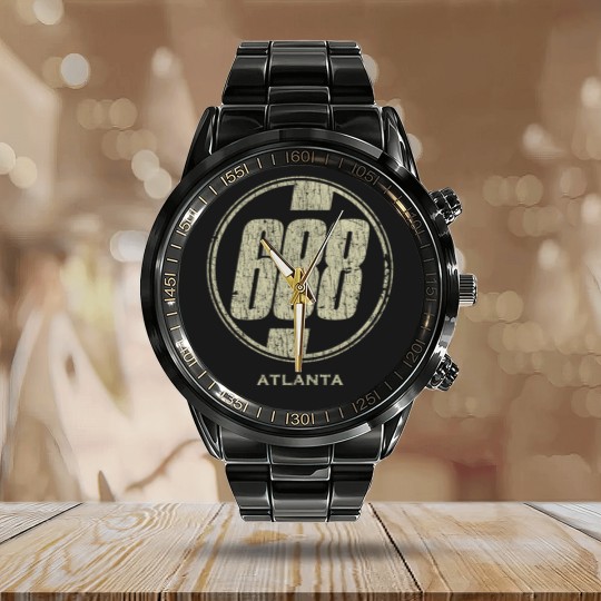 Discover 688 Club Atlanta 1980 Calendar Steel Band Watch