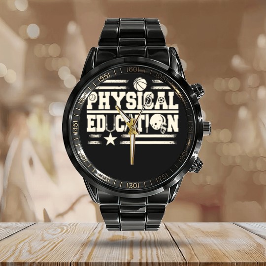 Discover Physical Education Teacher Calendar Steel Band Watch