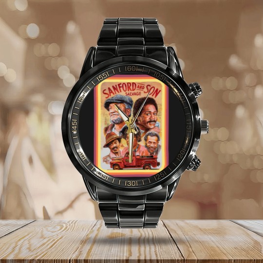 Discover Sanford and Son Art Calendar Steel Band Watch