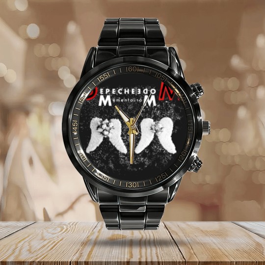 Discover Depeche Mode Memento Mori Album Calendar Steel Band Watch, Depeche Mode 2023 Tour, Depeche Mode Merch Calendar Steel Band Watch, Depeche Mode Rock Band Calendar Steel Band Watch